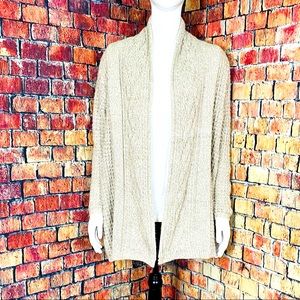 croft & barrow Women’s Open Cadigan Soft Tan L